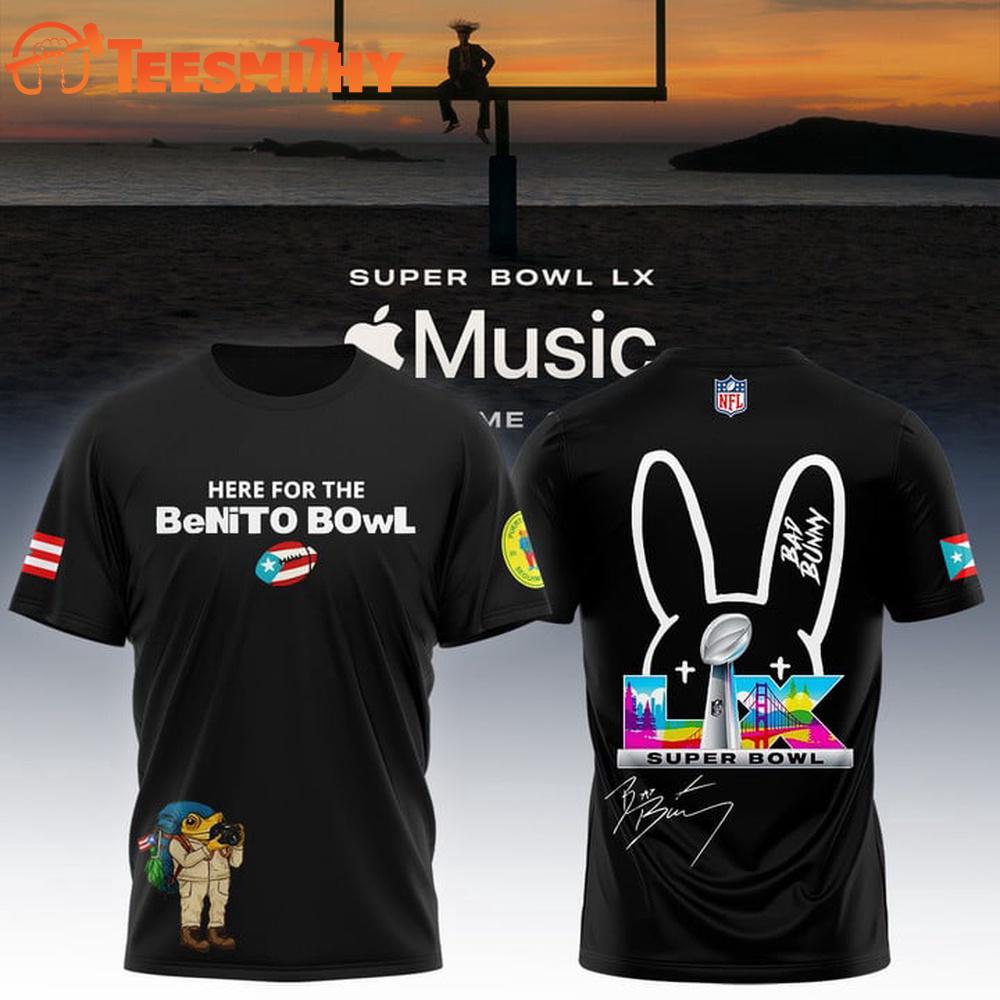 NFL x Bad Bunny Super Bowl 2025 3D Shirt