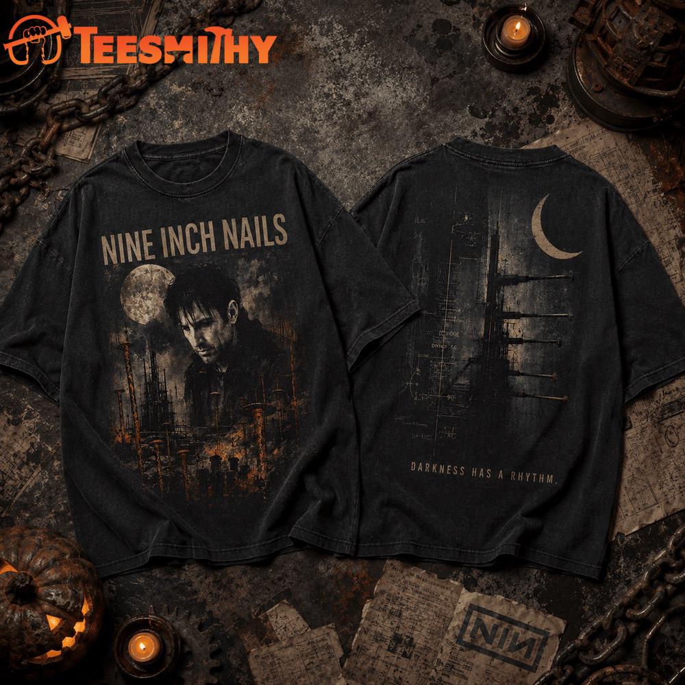 Nine Inch Nails Darkness Has A Rhythm Halloween 2026 T Shirt