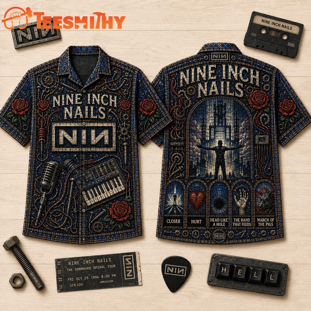 Nine Inch Nails Vintage Music Summer Hawaiian Shirt