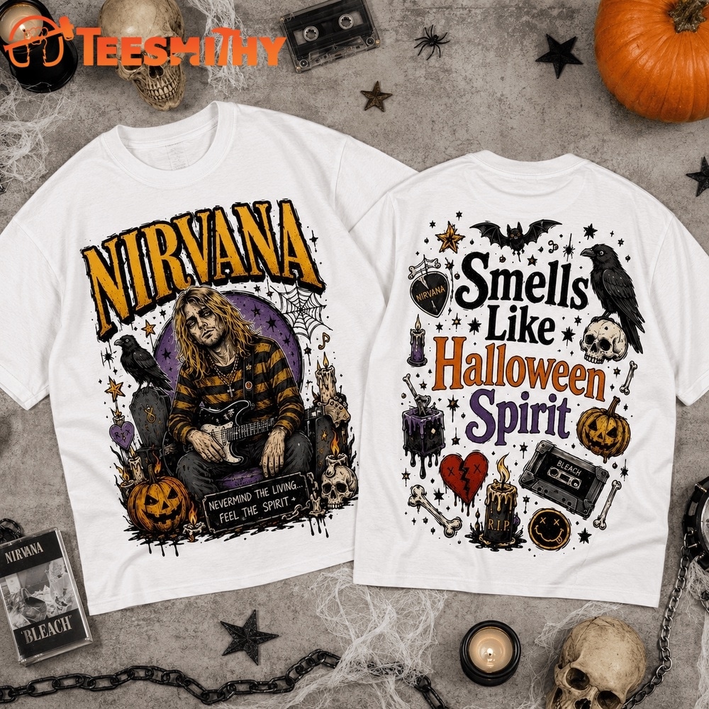 Nirvana Smells Like Halloween Spirit 3D Shirt