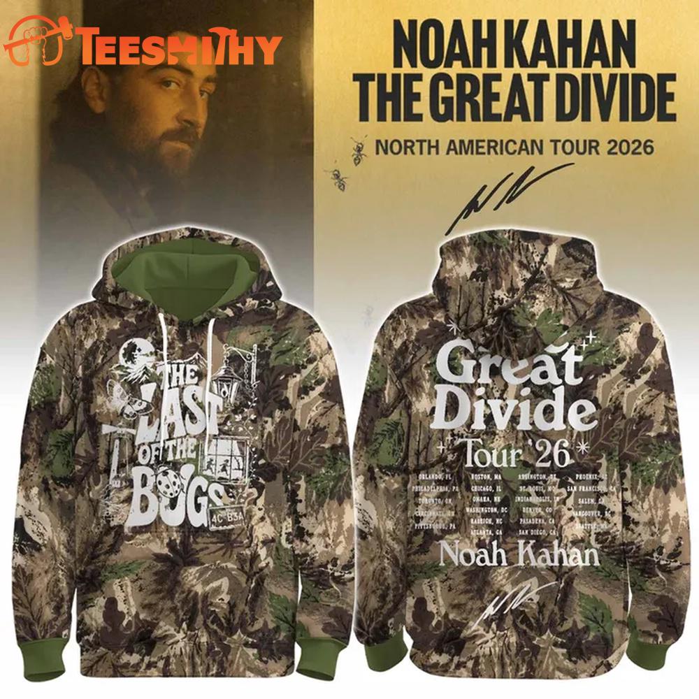 Noah Kahan The Great Divide Tour 2026 Signature Hoodie