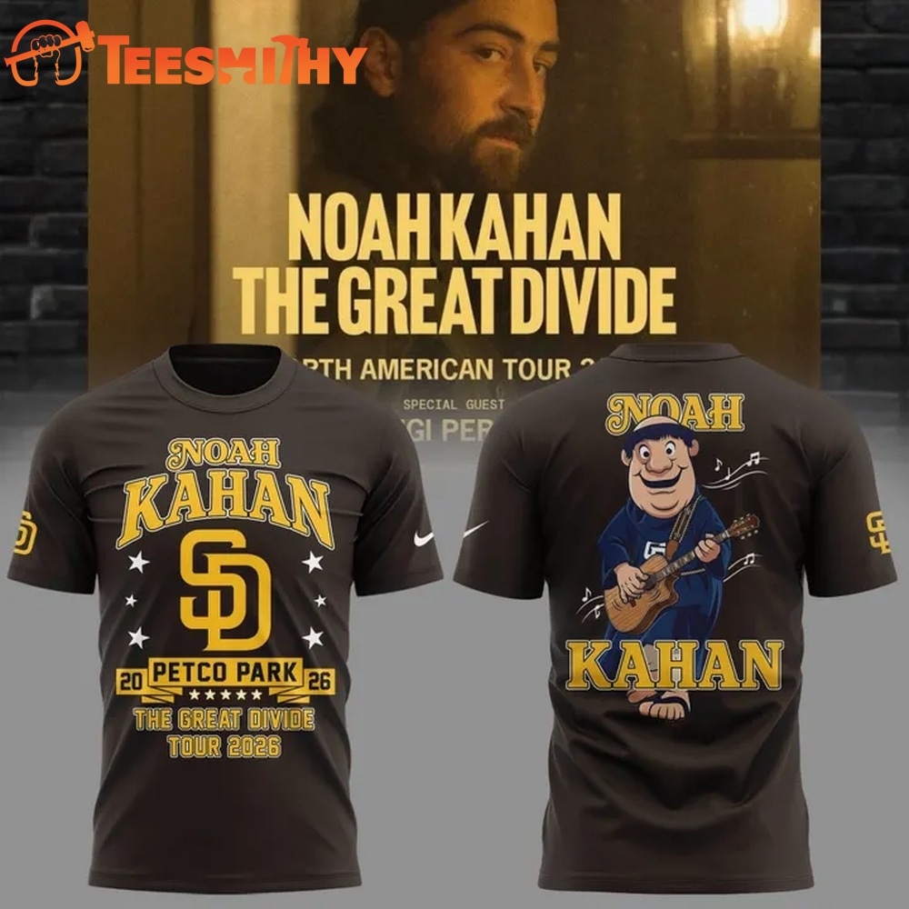 Noah Kahan x San Diego Padres The Great Divide Tour 2026 T Shirt