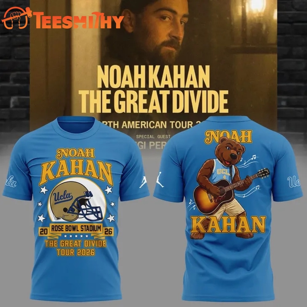 Noah Kahan x UCLA Bruins Football The Great Divide Tour 2026 T Shirt