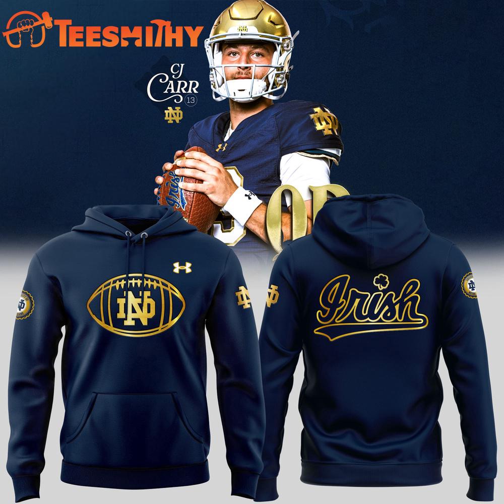 Notre Dame Fighting Irish Football 2025 New Uniform Hoodie