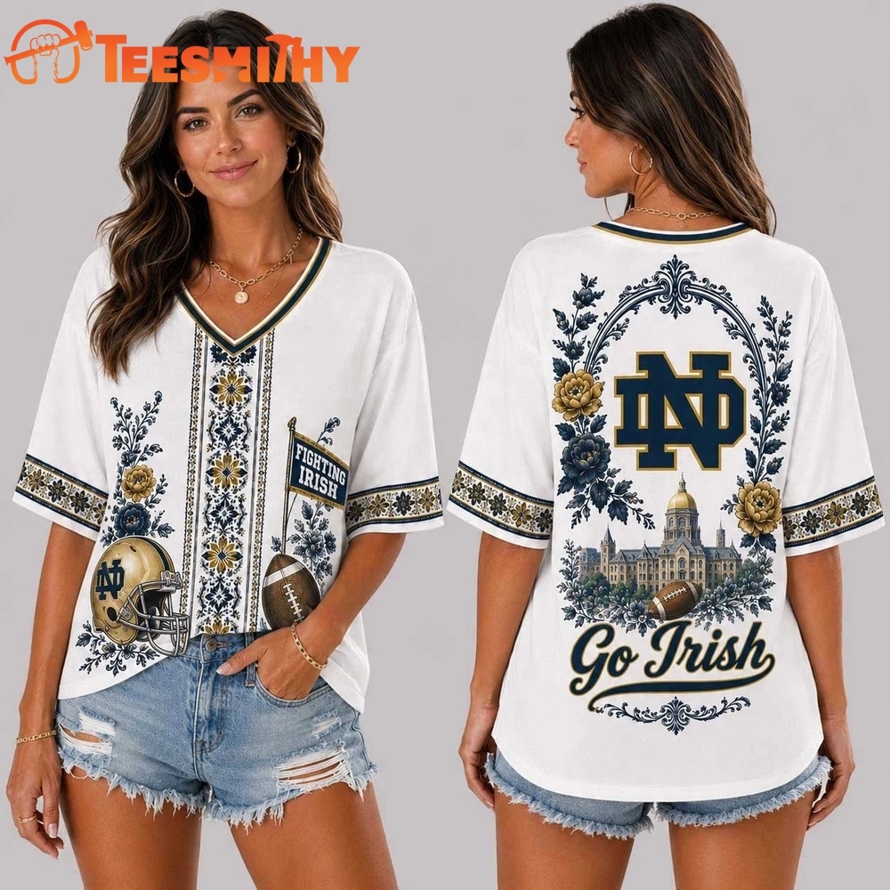 Notre Dame Fighting Irish NCAA Collegiate Pride Collection V Neck T Shirt