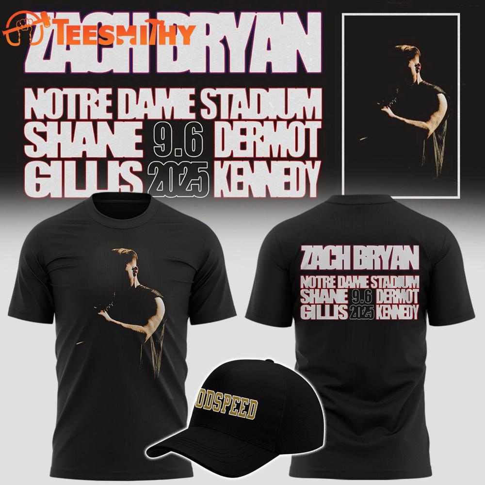 Notre Dame Fighting Irish x Zach Bryan 2025 Tour Graphic T Shirt