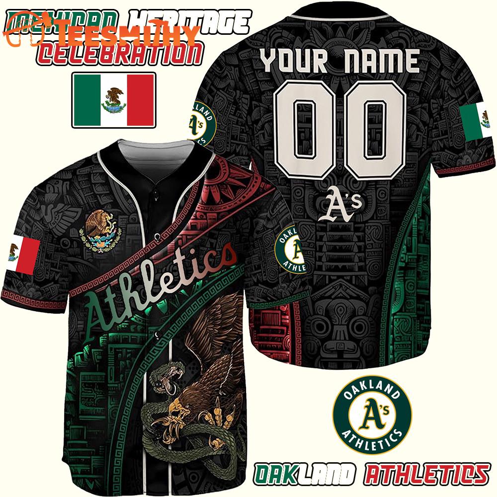 Oakland Athletics x Mexican Heritage Celebration Custom Baseball Jersey
