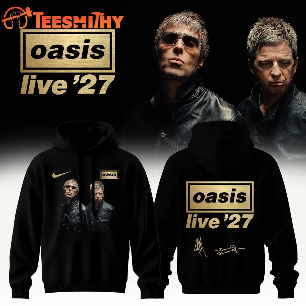 Oasis Live ’27 Limited Edition Signature Black Hoodie