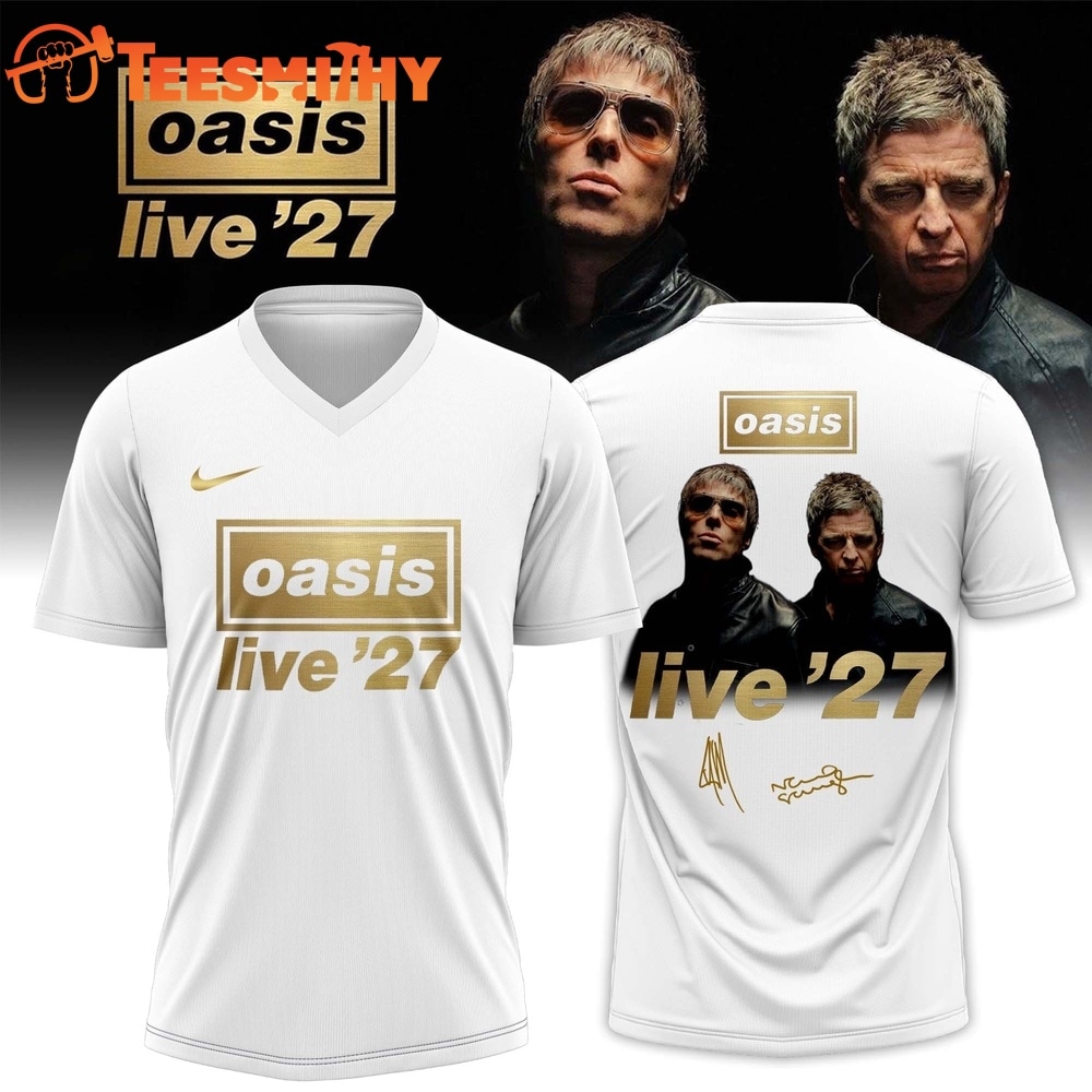 Oasis Live ’27 Limited Edition Signature White Football Jersey