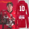 Ohio State Buckeyes Football Julian Sayin Just Sayin 2025 Red Hoodie