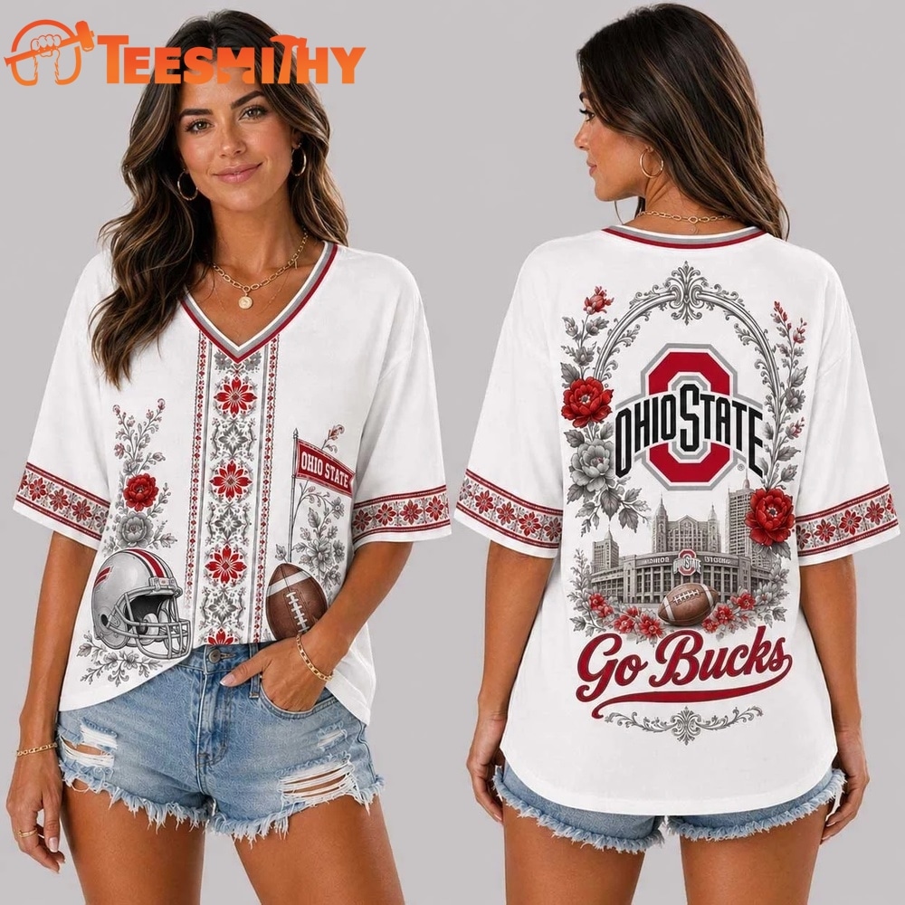 Ohio State Buckeyes NCAA Collegiate Pride Collection V Neck T Shirt