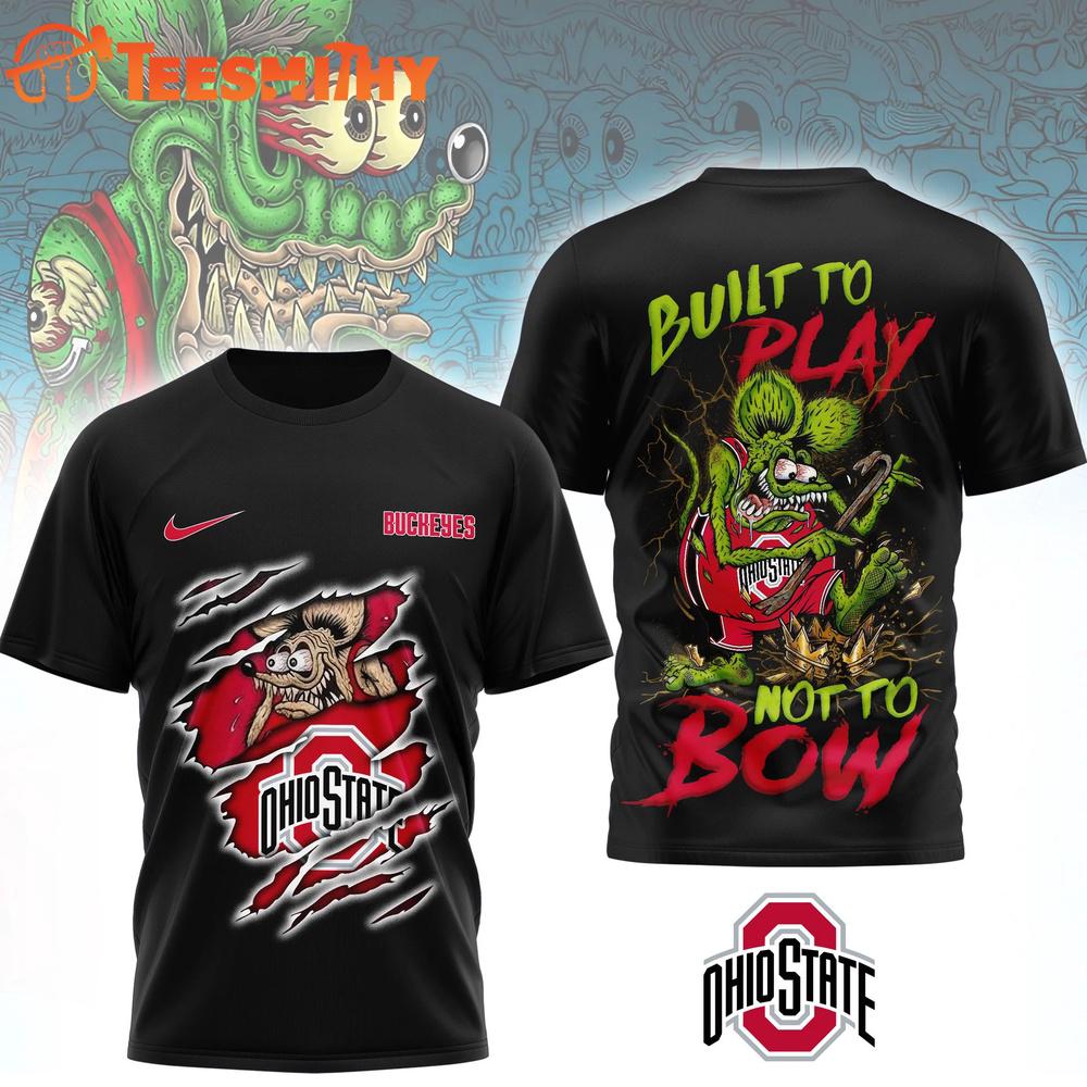 Ohio State Buckeyes NCAA Varsity Savage Limited Edition 3D T Shirt