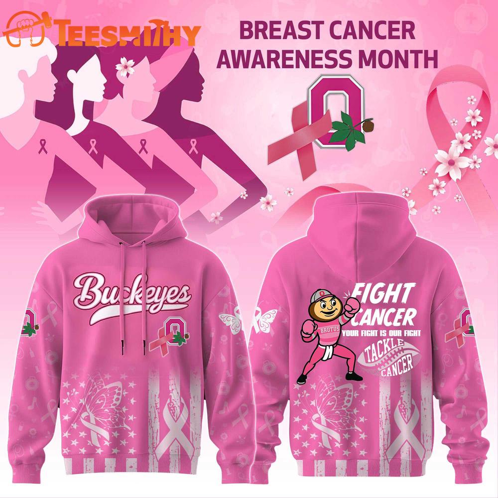 Ohio State Buckeyes Your Fight Is Our Fight Tackle Cancer New Hoodie Shirt Ohio State Buckeyes Your Fight Is Our Fight Tackle Cancer New Hoodie Shirt