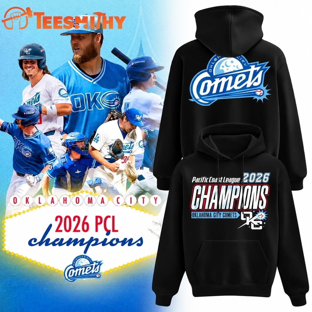 Oklahoma City Comets Pacific Coast League Champions 2026 Black Hoodie