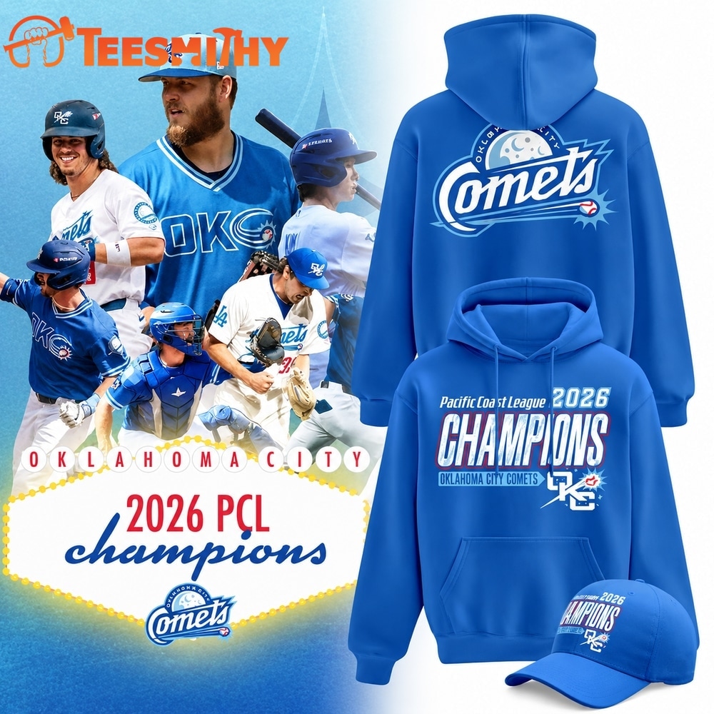 Oklahoma City Comets Pacific Coast League Champions 2026 Blue Hoodie