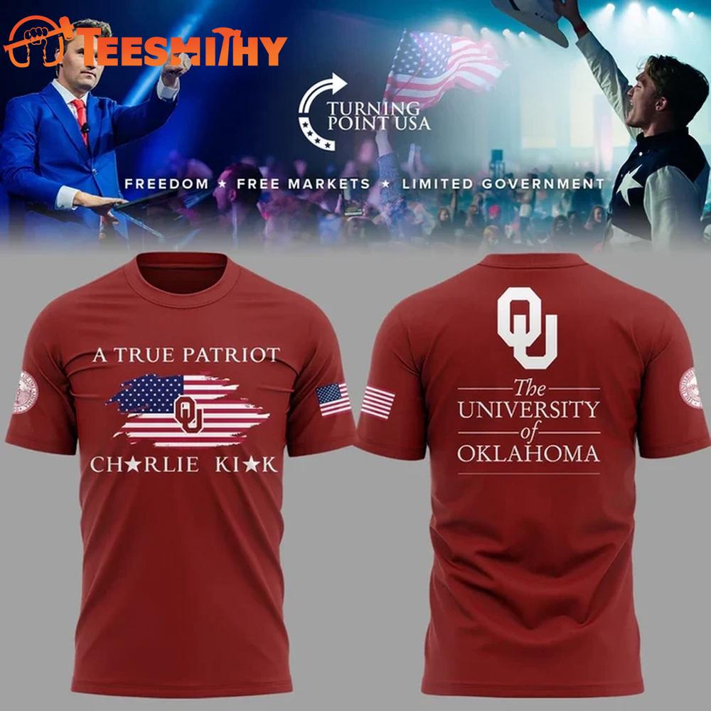 Oklahoma Soners Football x Turning Point USA 2025 Limited T Shirt
