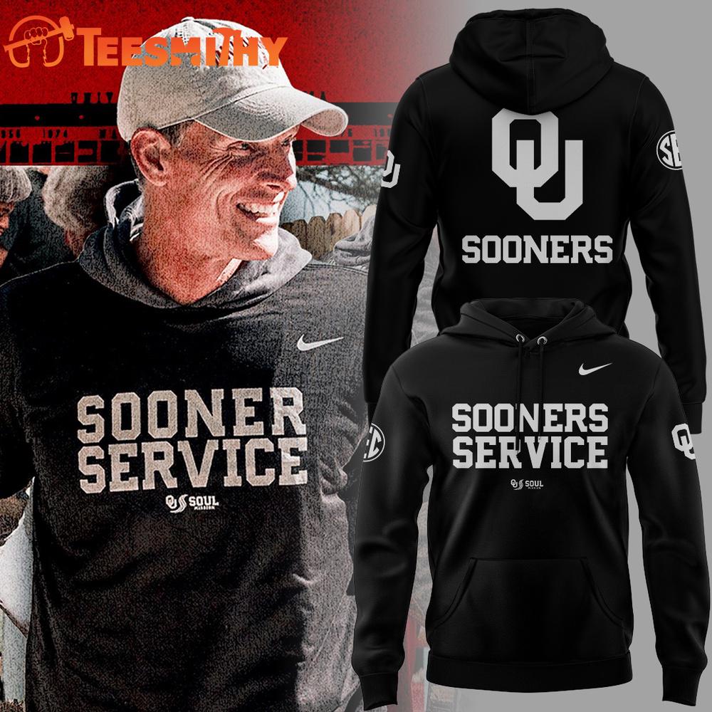 Oklahoma Sooners Football Sooner Service 2025 Hoodie Shirt Oklahoma Sooners Football Sooner Service 2025 Hoodie Shirt