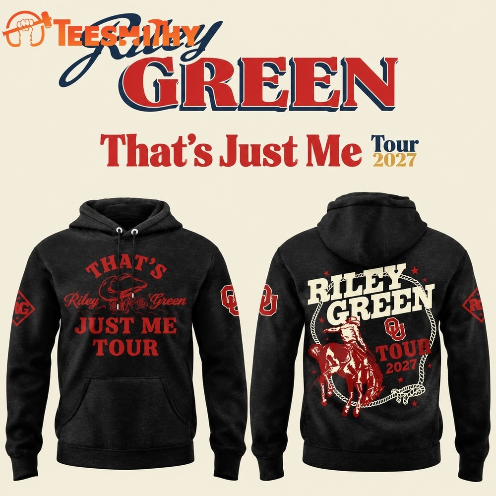 Oklahoma Sooners x Riley Green Thats Just Me Tour 2026 Black Hoodie