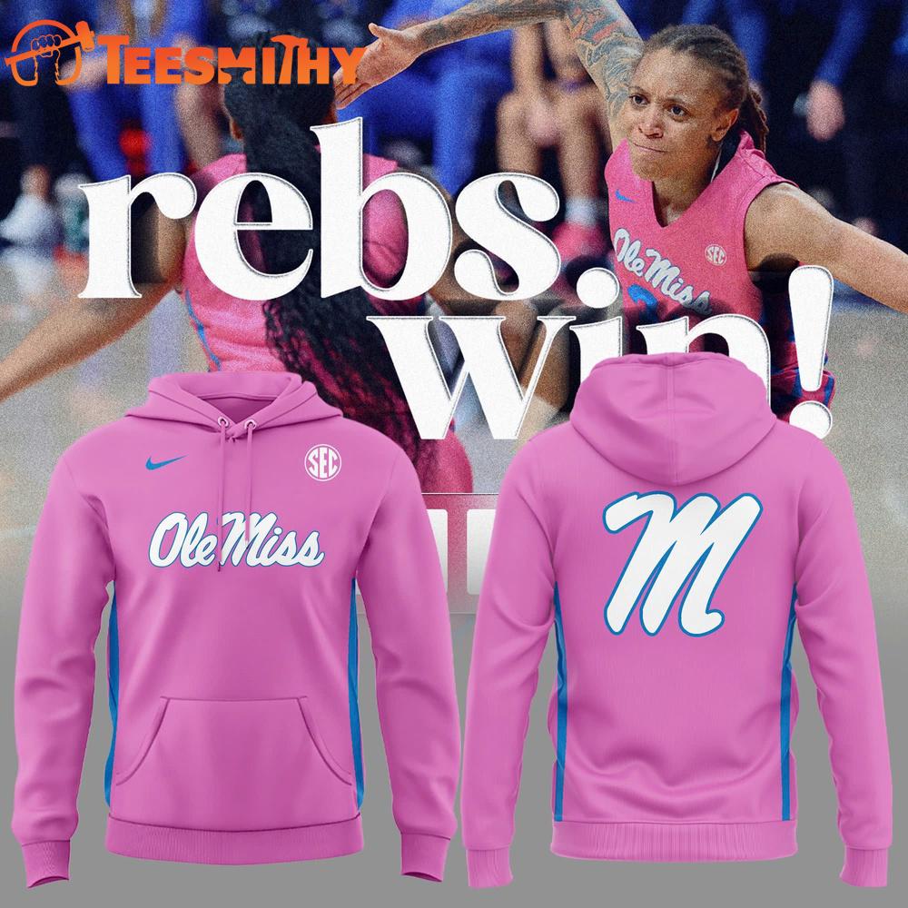 Ole Miss Rebels PINK Women’s Basketball Hoodie Shirt