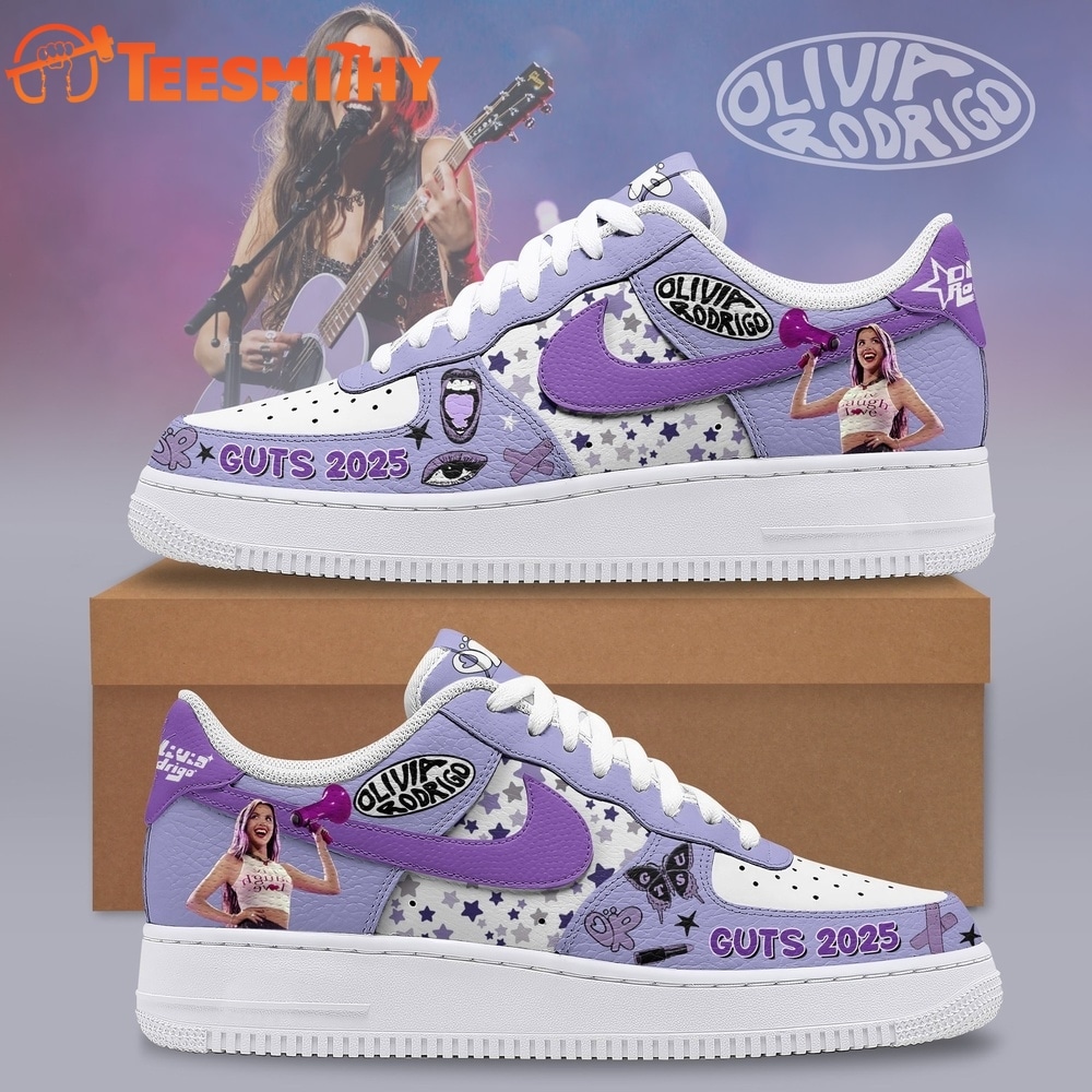 Olivia Rodrigo GUTS 2025 World Tour Custom Air Force 1 Shoes