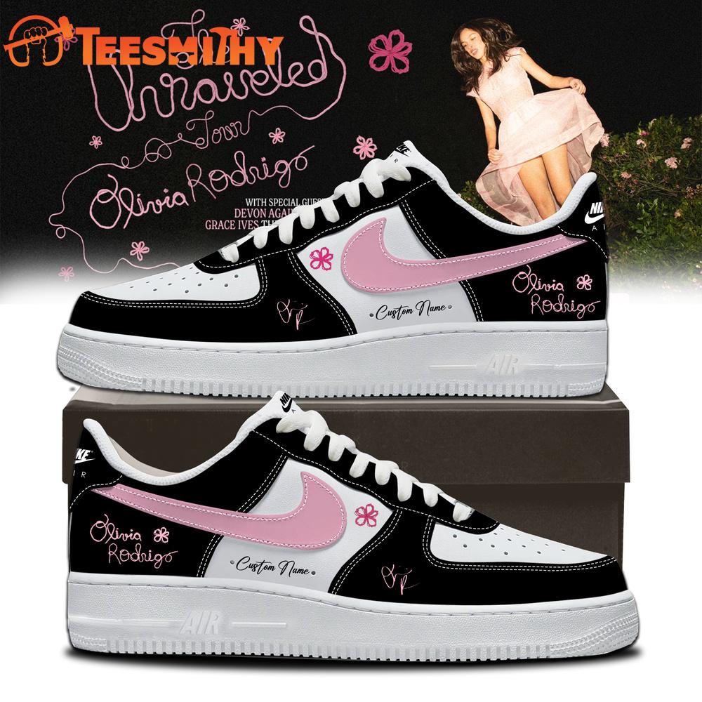 Olivia Rodrigo The Unraveled Tour Signed 2026 Air Force 1 Shoes