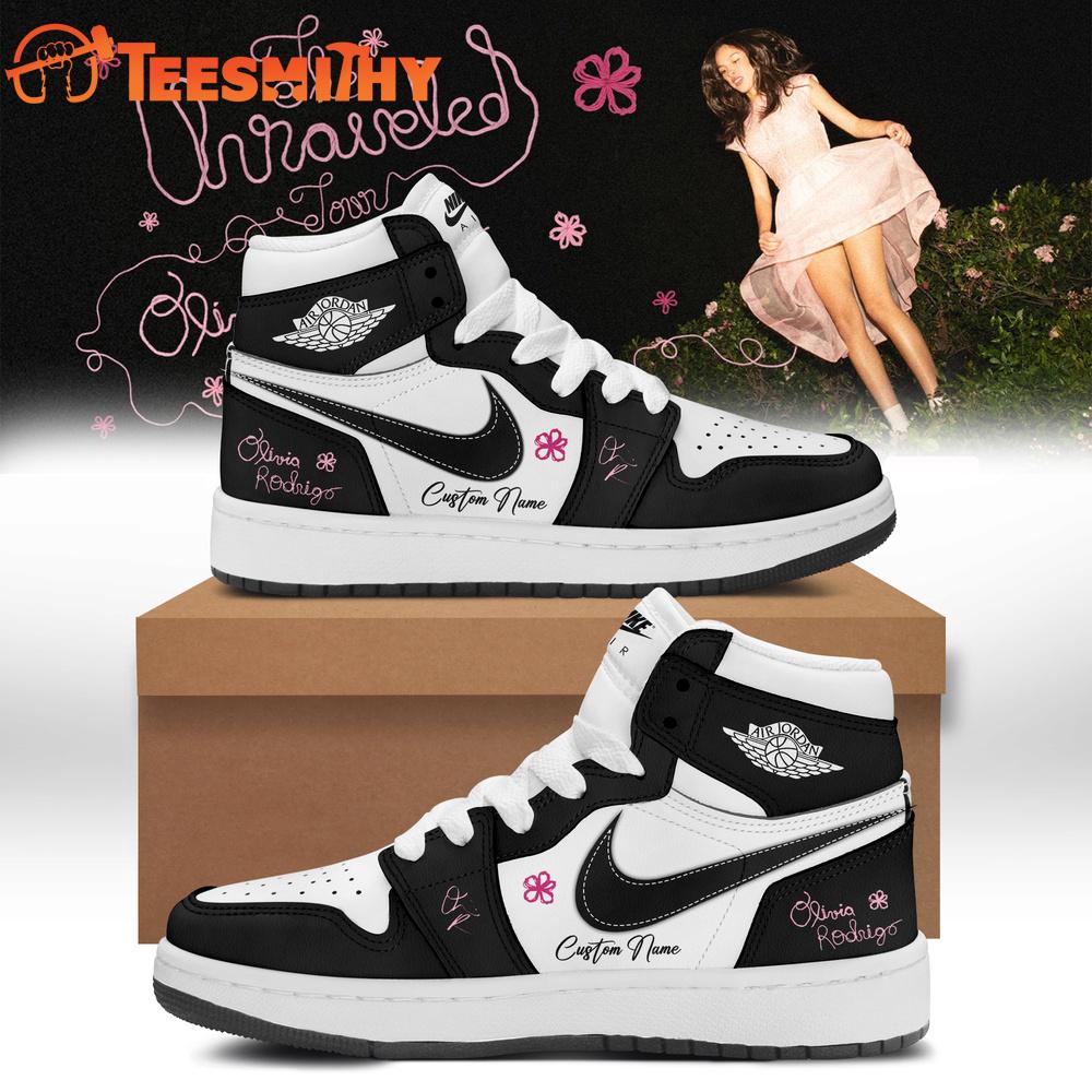 Olivia Rodrigo The Unraveled Tour Signed 2026 Air Jordan 1 Shoes