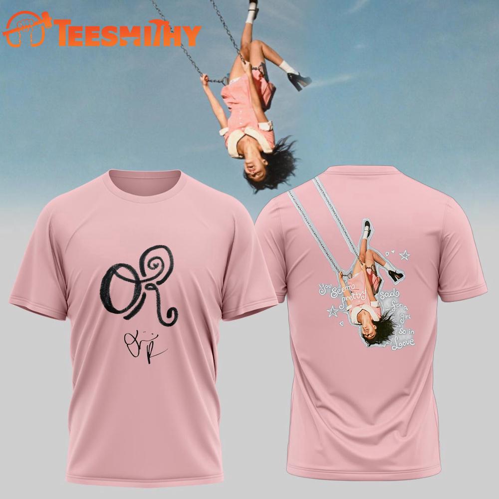 Olivia Rodrigo You Seem Pretty Sad For A Girl So In Love Pink Uniform T Shirt