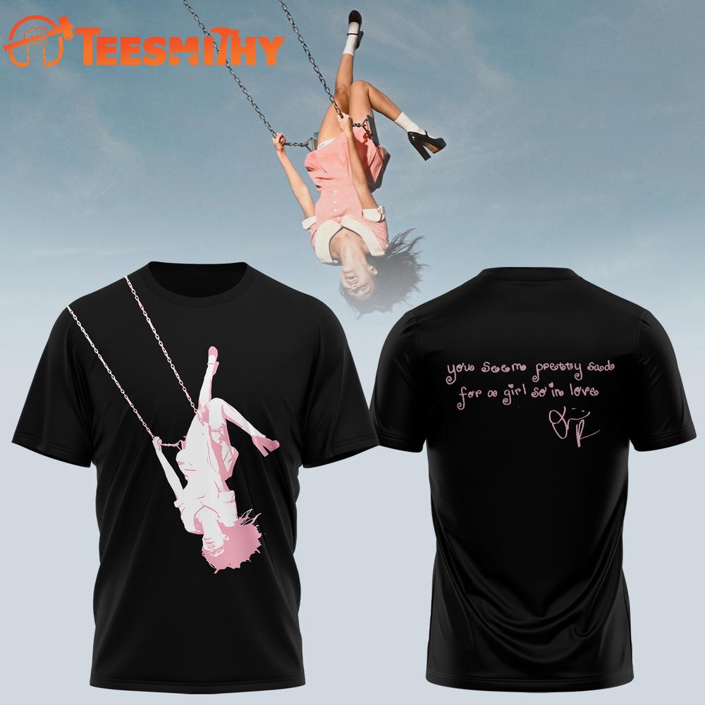 Olivia Rodrigo You Seem Pretty Sad For A Girl So In Love Signed T Shirt