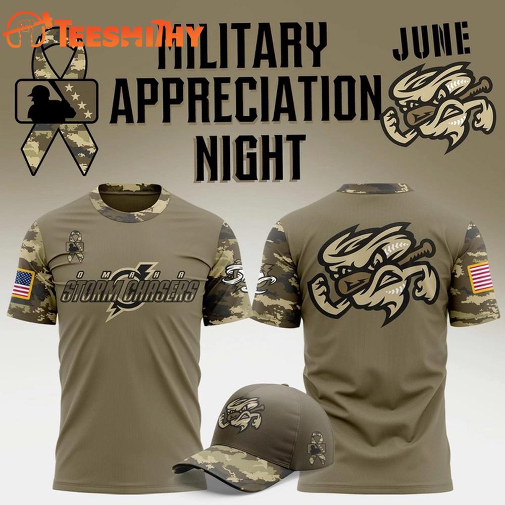 Omaha Storm Chasers Military Appreciation Night 2025 Limited Edition 3D Shirt