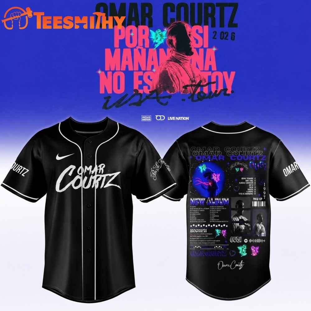 Omar Courtz Por Si Manana No Estoy Tour 2026 Signed Baseball Jersey