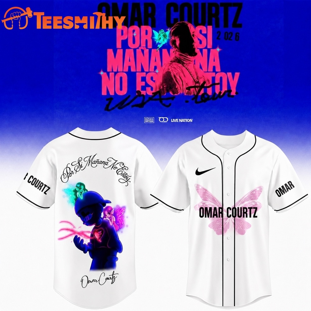 Omar Courtz Por Si Manana No Estoy Tour Signature White Design Baseball Jersey
