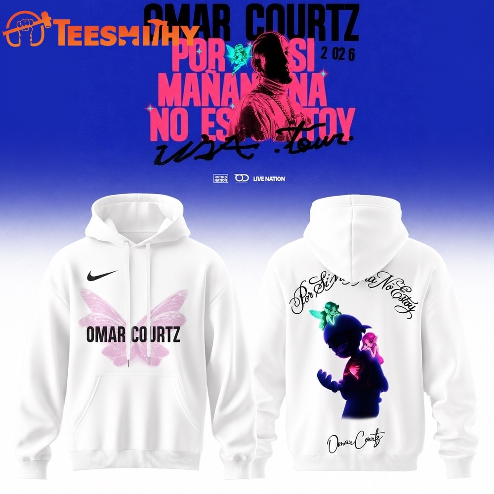Omar Courtz Por Si Manana No Estoy Tour Signature White Design Hoodie