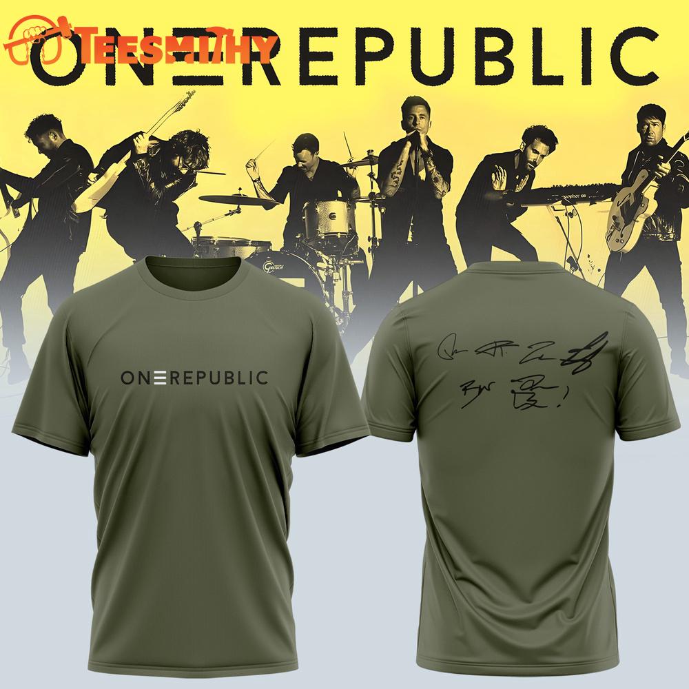 OneRepublic Official Tour 2026 Signature Navy T Shirt