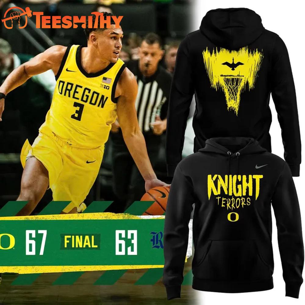 Oregon Ducks 2025 Knight Terrors Oregon Men's Basketball Hoodie Shirt