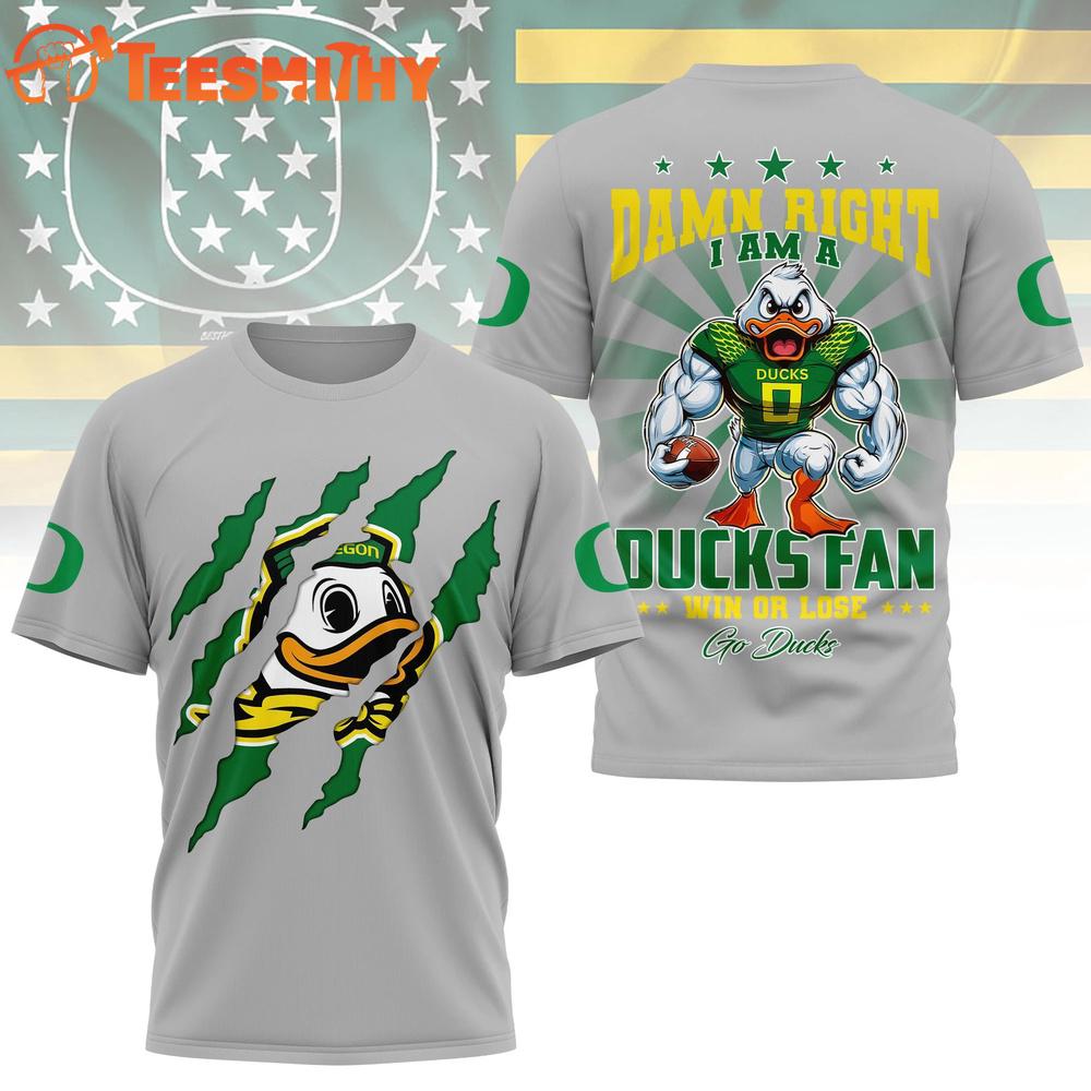 Oregon Ducks 2026 NCAA Go Ducks Mascot Special Limited 3D Shirt
