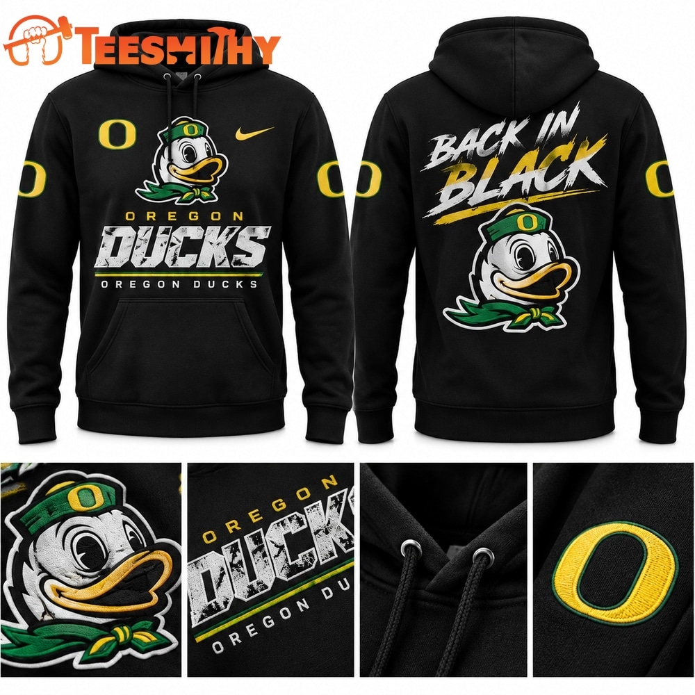 Oregon Ducks Back in Black 2026 Hoodie