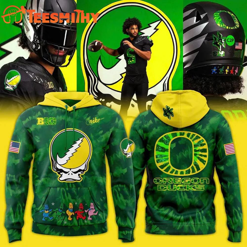 Oregon Ducks Grateful Dead 2025 Hoodie