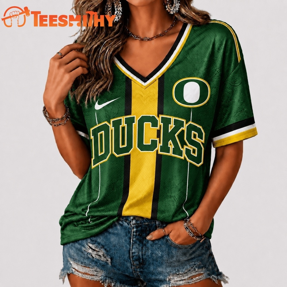 Oregon Ducks NCAA Rivalry Game Spirit V neck T Shirt