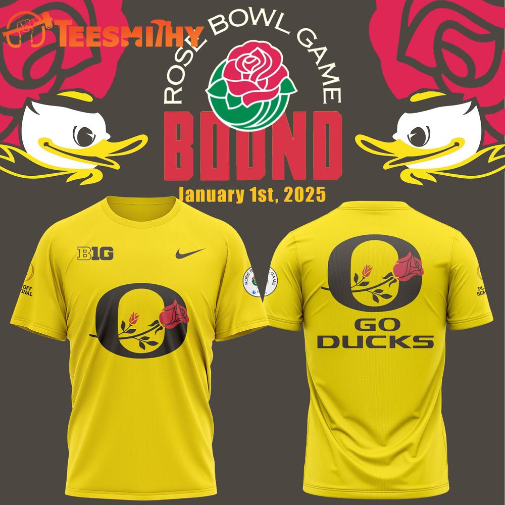 Oregon Ducks Rose Bowl Game 2025 Limited 3D Shirt