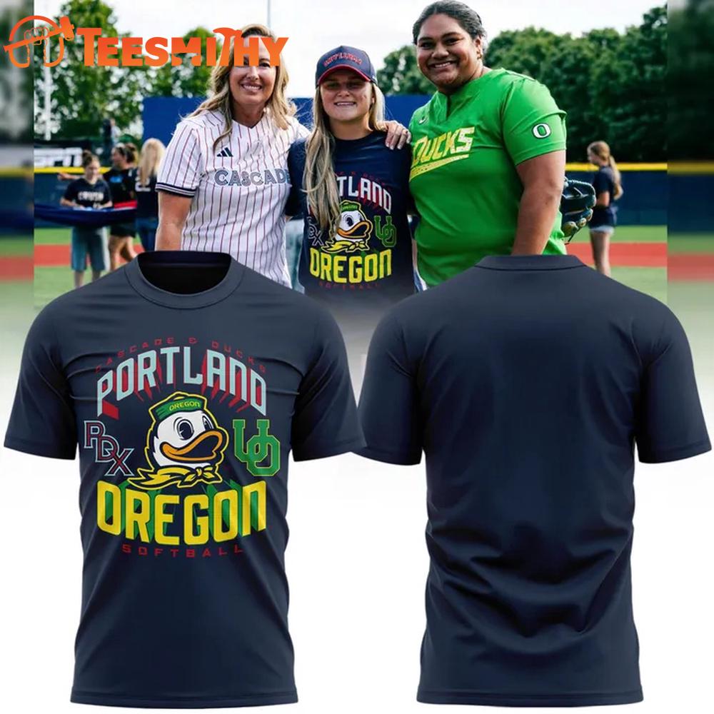 Oregon Ducks Softball Portland Cascade 2026 3D Shirt