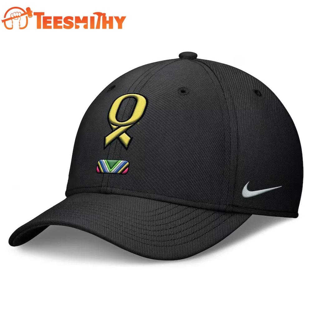 Oregon Ducks Stomp Out Cancer Heroes Black Cap