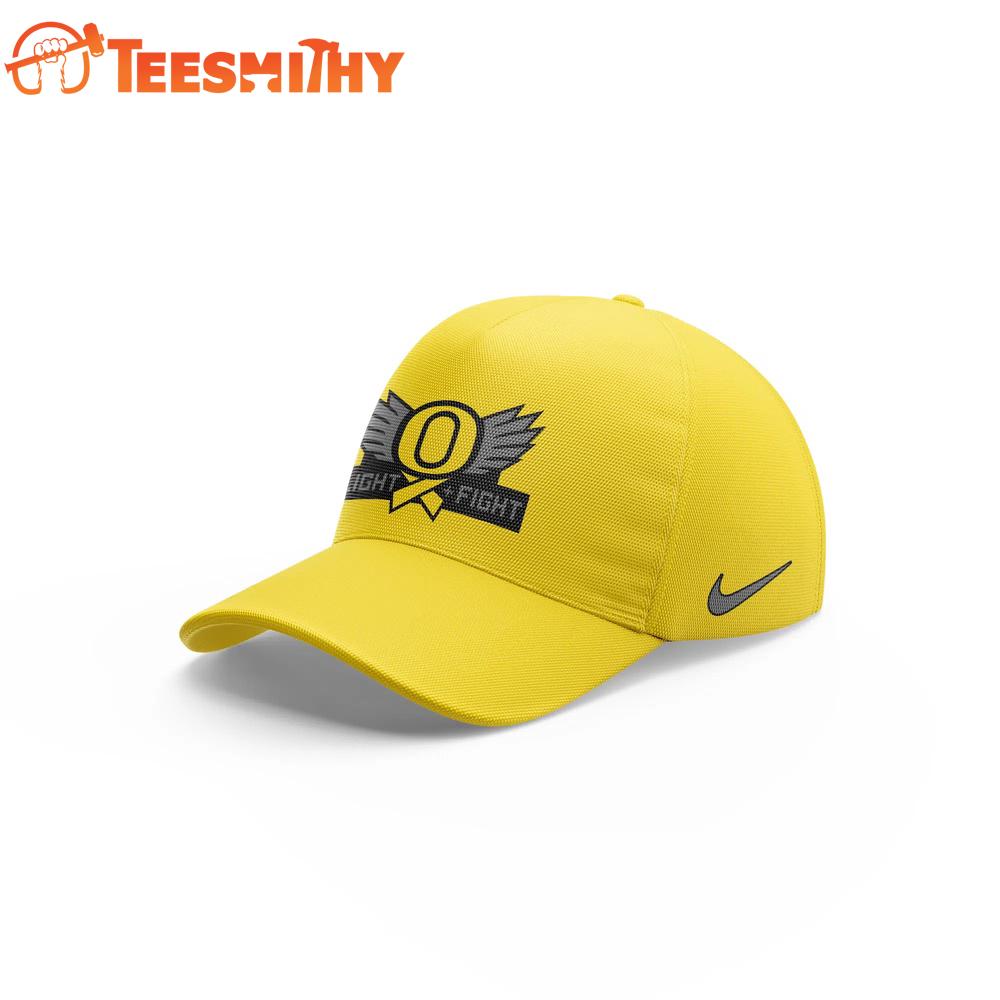 Oregon Ducks Stomp Out Cancer Heroes Yellow Cap