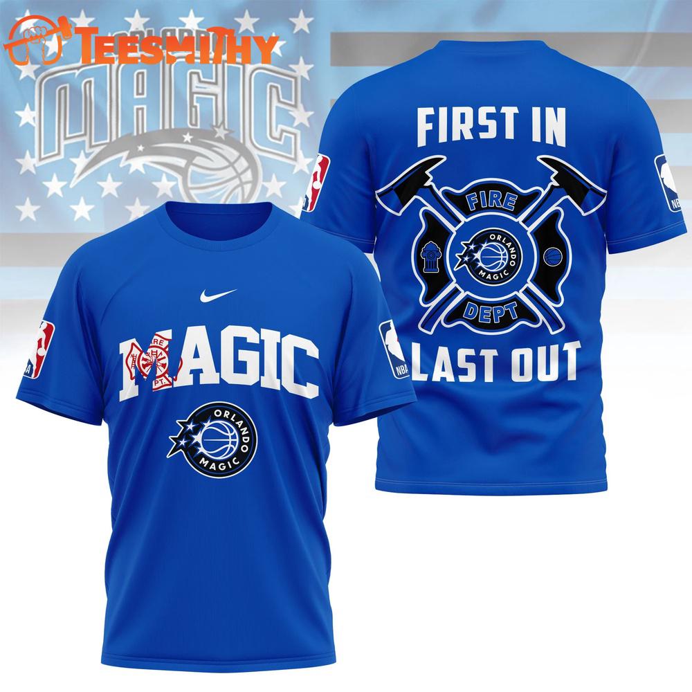 Orlando Magic 2026 NBA Fire Dept Special New 3D Shirt
