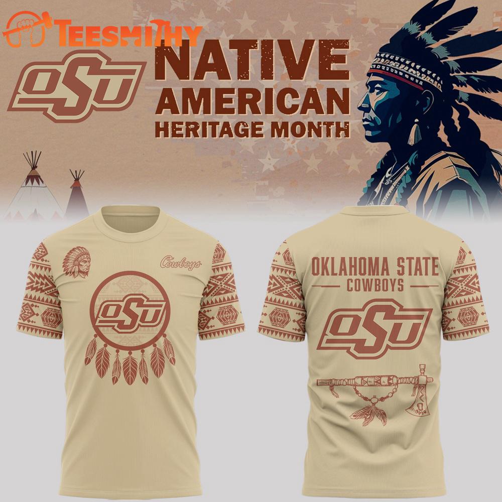 OSU Cowboy 2025 Football x Native American Heritage Month T Shirt OSU Cowboy 2025 Football x Native American Heritage Month T Shirt