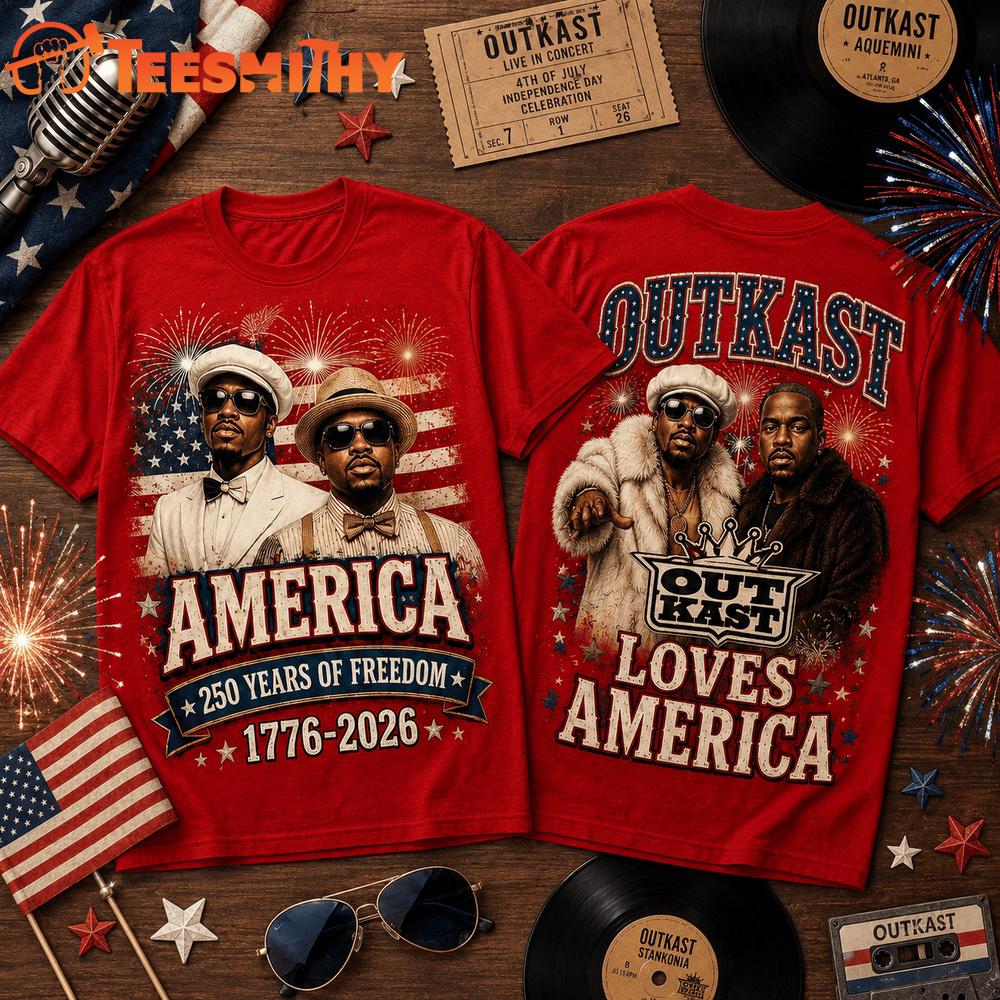 Outkast America 250 Years of Freedom Tribute T Shirt