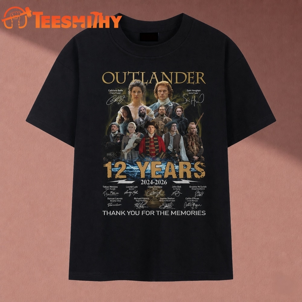 Outlander 12 Years 2014 2026 Signatures Graphic T Shirt