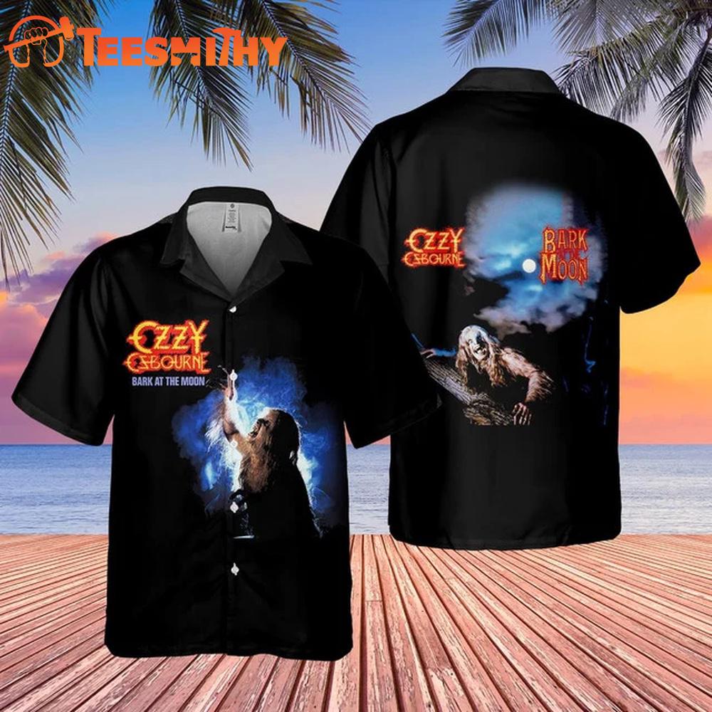 Ozzy Osbourne Bark at the Moon Hawaiian Shirt