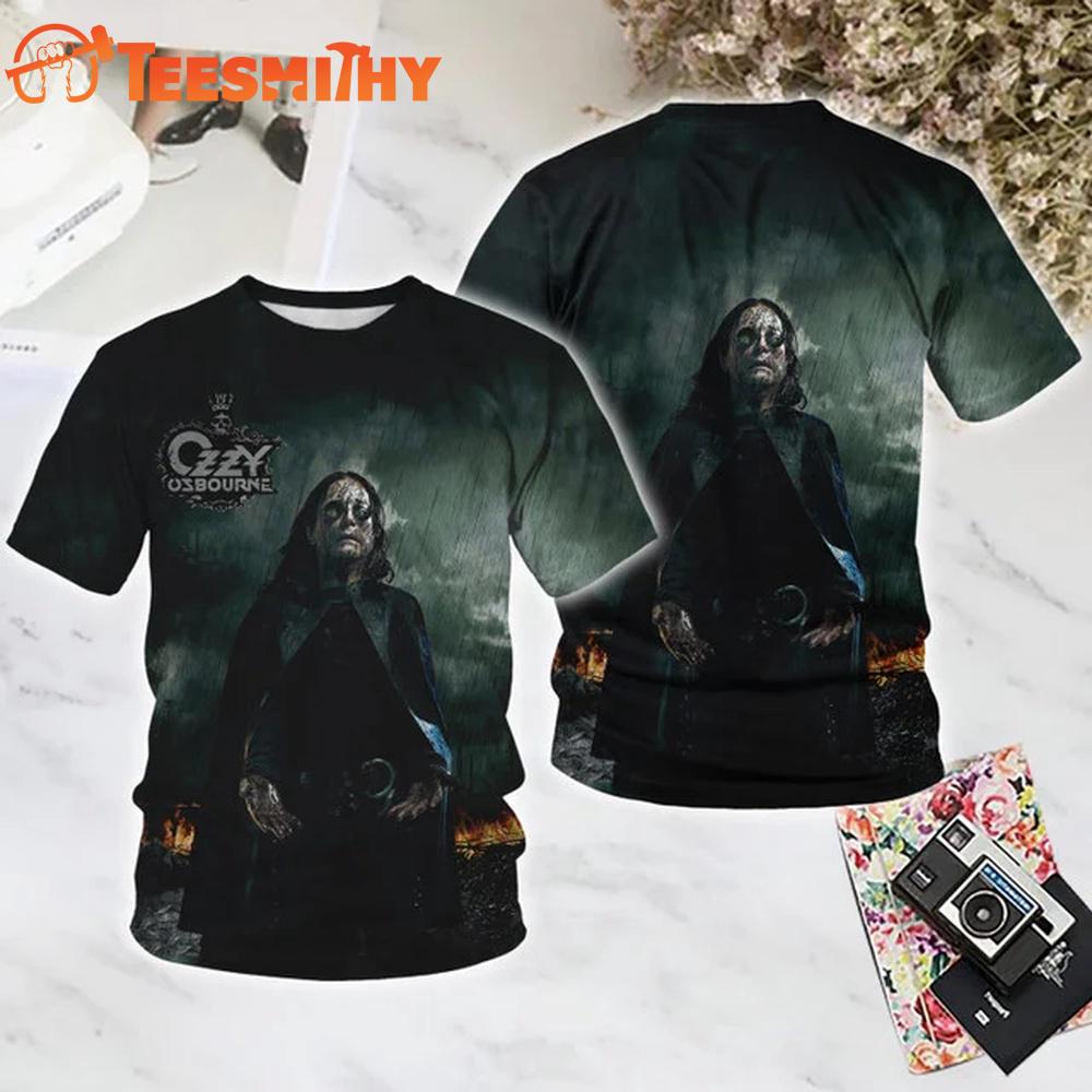 Ozzy Osbourne Black Rain All Over Print T Shirt