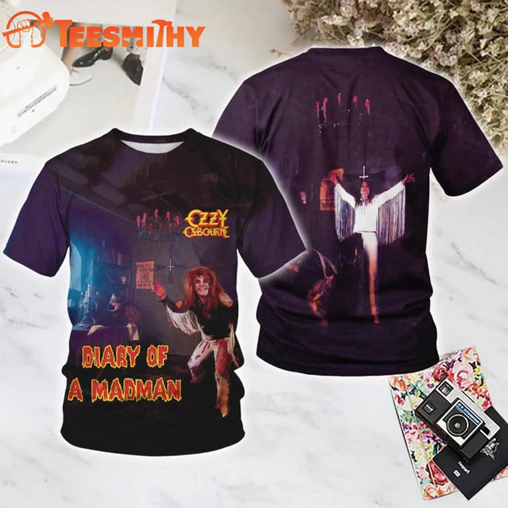 Ozzy Osbourne Diary of a Madman All Over Print T Shirt