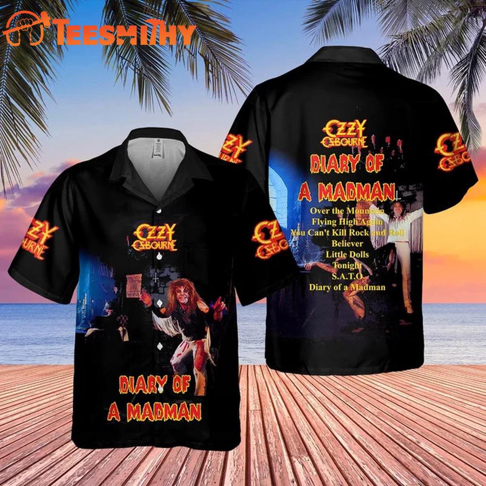 Ozzy Osbourne Diary of a Madman Limited Edition Hawaiian Shirt